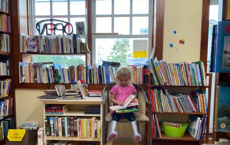 Harriet at Bar Harbor Book Shop