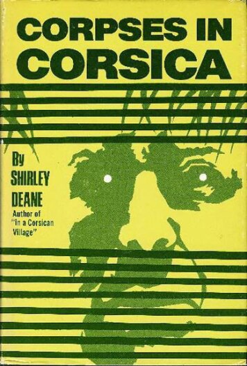 Corpses in Corsica by Shirley Deane (1967)