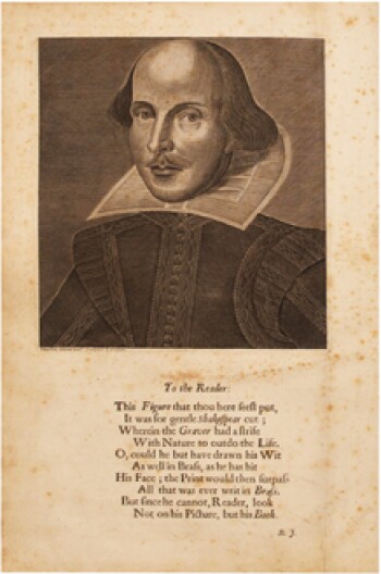 Comedies, Histories, and Tragedies (Fourth Folio) by William Shakespeare - Author Portrait