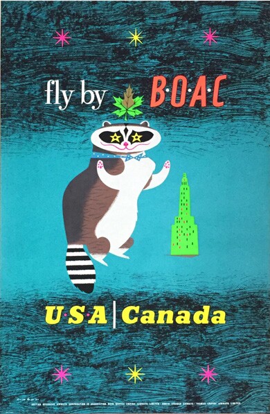 BOAC USA Canada 1956