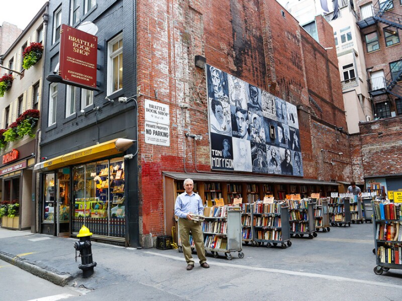 Brattle book shop store front