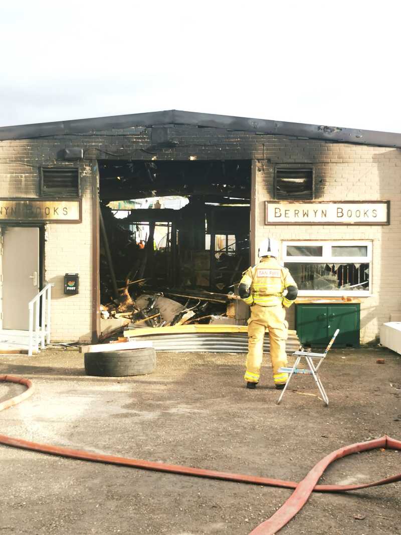 Berwyn Books fire