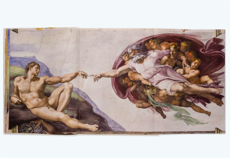 The Creation of Adam by Michelangelo