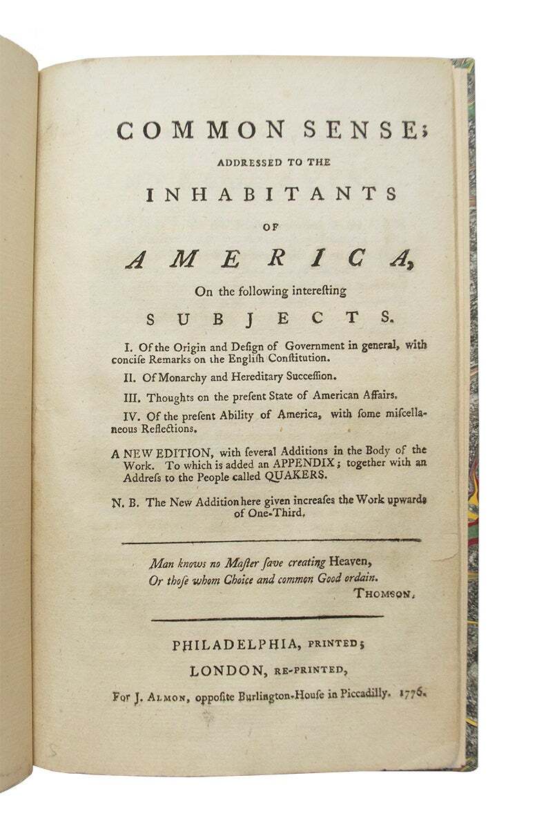 Common Sense by Thomas Paine