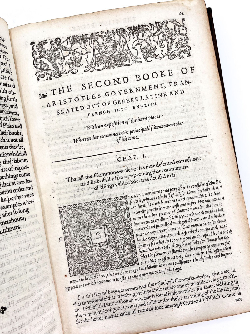 Aristotle's Politiques by Aristotle (1598)