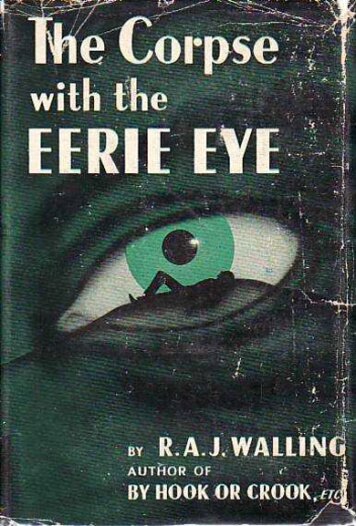 The Corpse with the Eerie Eye by R.A.J. Walling (1942)