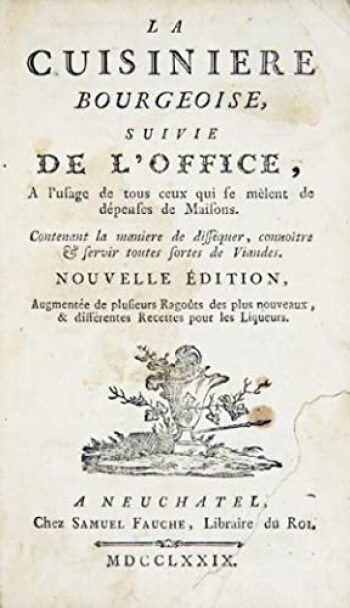 La Cuisinière Bourgeoise by Menon