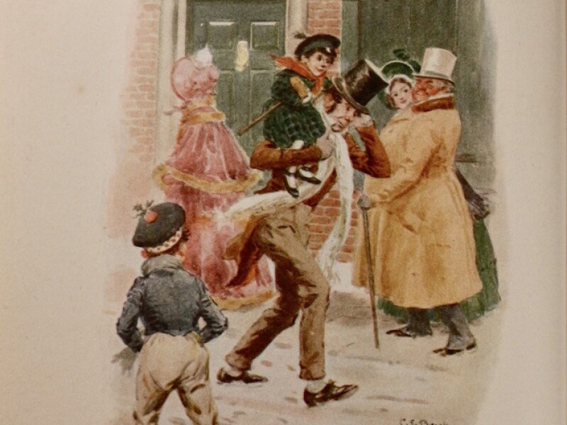 CE Dent illustration from A Christmas Carol