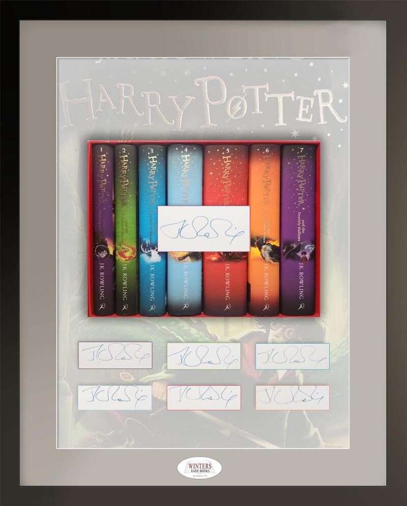 Complete set of the second UK hardback edition of the Harry Potter Books